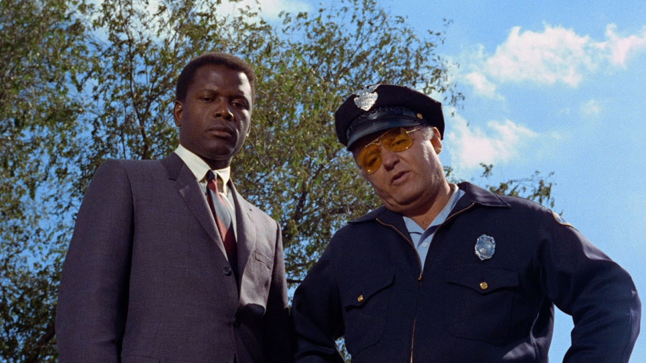 (L to R) Sidney Poitier and Rod Steiger in 'In the Heat of the Night'. Photo: United Artists.