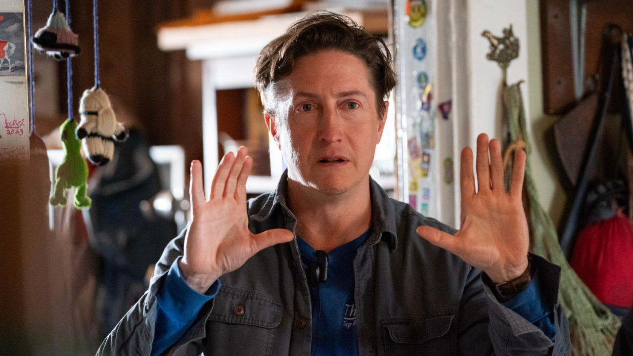 Director David Gordon Green on the set of 'Nutcrackers’ which premieres on Hulu November 29th. Photo: Hulu.