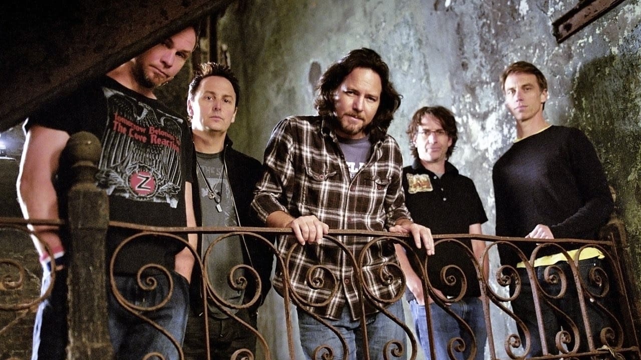 (L to R) Jeff Ament, Mike McCready, Eddie Vedder, Stone Gossard and Matt Cameron from Pearl Jam in 'Pearl Jam: Twenty'. Photo: PBS.