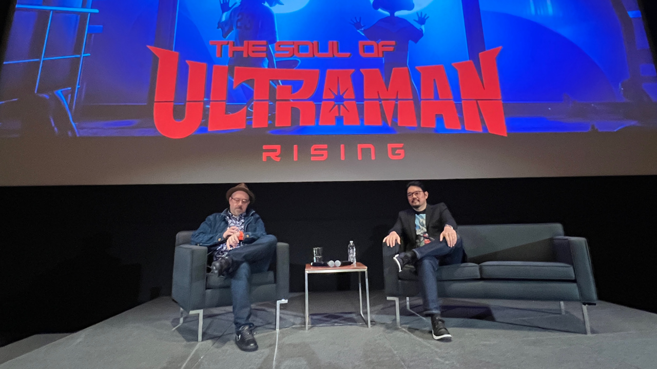 'Ultraman Rising' directors Shannon Tindle and John Aoshima. Photo: Wendy Lee Szany.