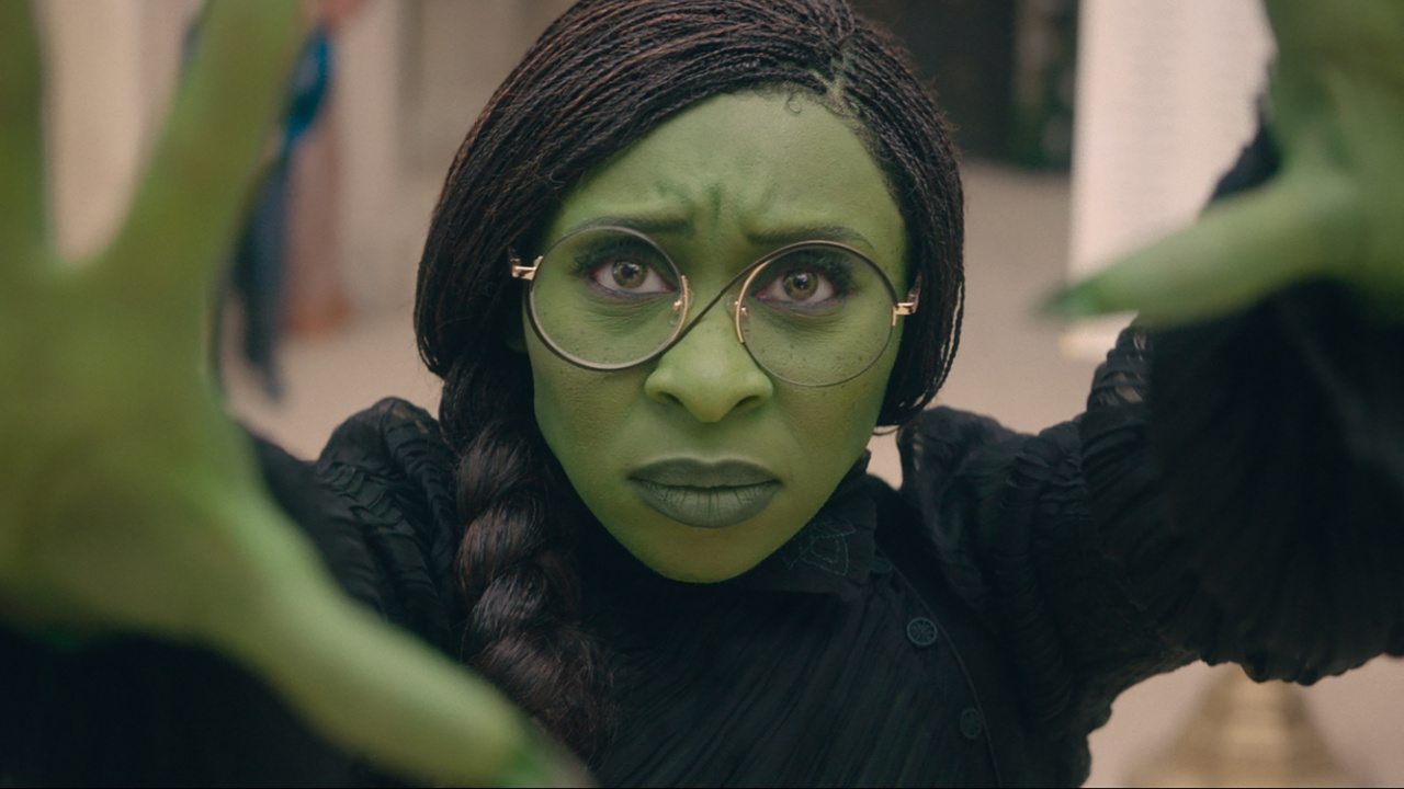 Cynthia Erivo is Elphaba in 'Wicked', directed by Jon M. Chu. Photo: Universal Pictures.