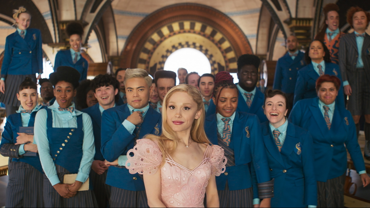 Ariana Granda is Glinda in 'Wicked', directed by Jon M. Chu. Photo: Universal Pictures.