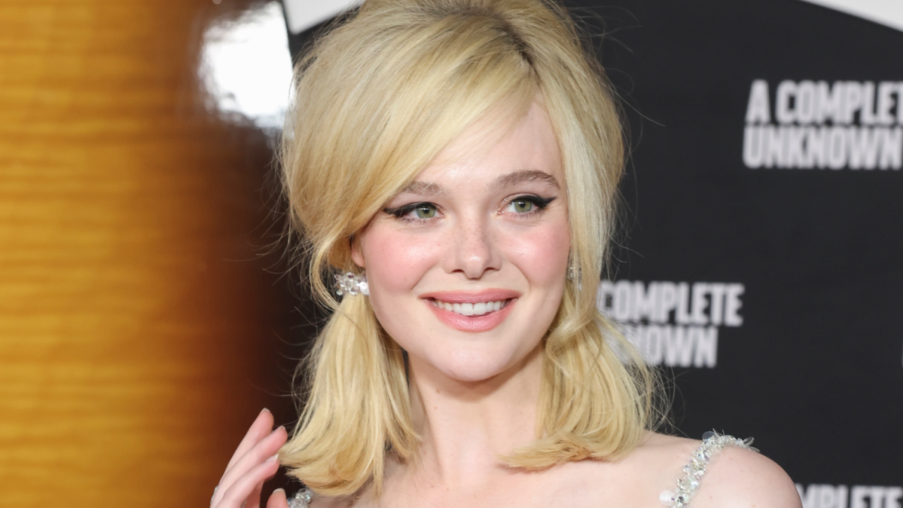 Elle Fanning attends Searchlight Pictures' 'A Complete Unknown' World Premiere on Dec 10, 2024 in Los Angeles.