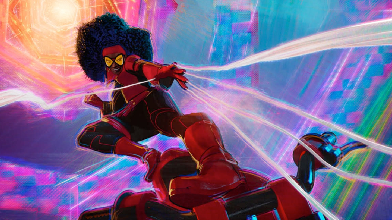 Issa Rae as Jessica Drew / Spider-Woman in ‘Spider-Man: Across the Spider-Verse,' which opens in theaters on June 2nd, 2023.