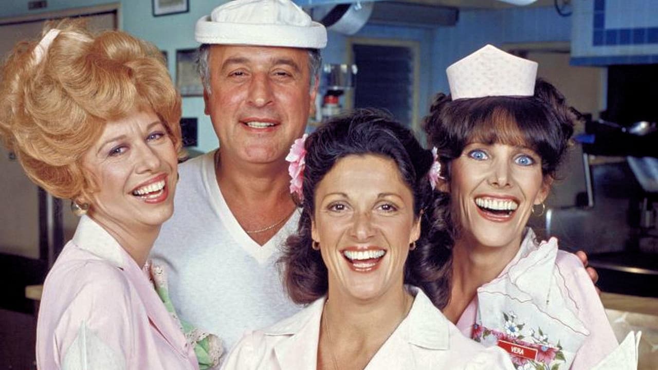 (L to R) Polly Holliday, Vic Tayback, Linda Lavin and Beth Howland in 'Alice'. Photo: Warner Bros. Television