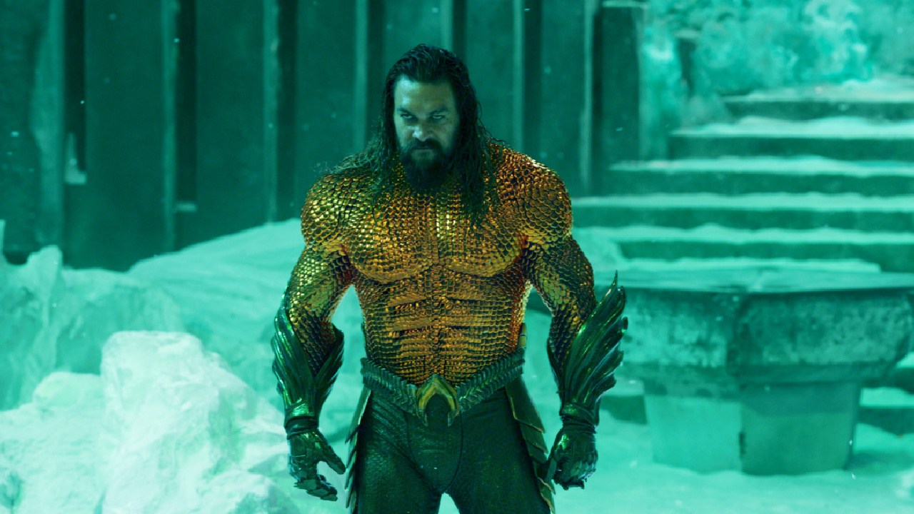 Jaosn Momoa as Aquaman in Warner Bros. Pictures’ action adventure 'Aquaman and the Lost Kingdom,' a Warner Bros. Pictures release. Photo Credit: Courtesy Warner Bros Pictures / ™ & © DC Comics. Copyright: © 2023 Warner Bros. Ent. All Rights Reserved. TM & © DC.