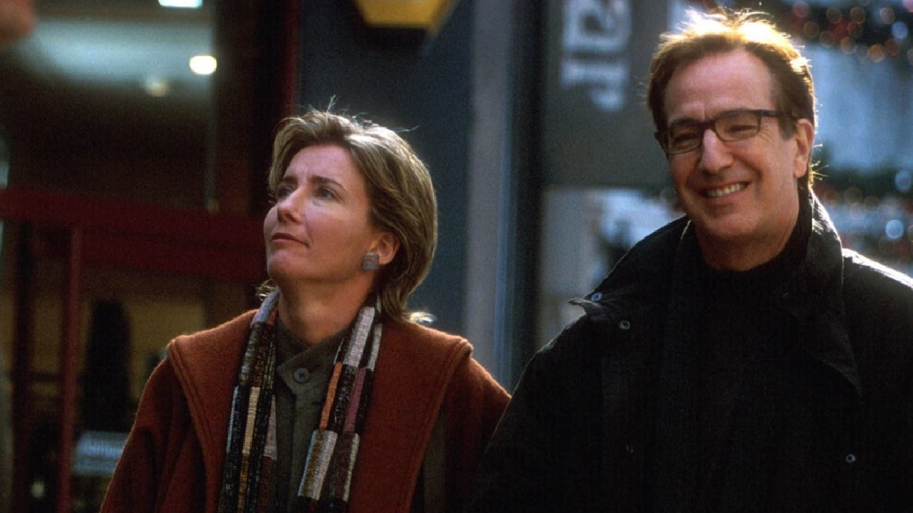 (L to R) Emma Thompson as Karen and Alan Rickman as Harry in 'Love Actually.' Photo: United International Pictures.