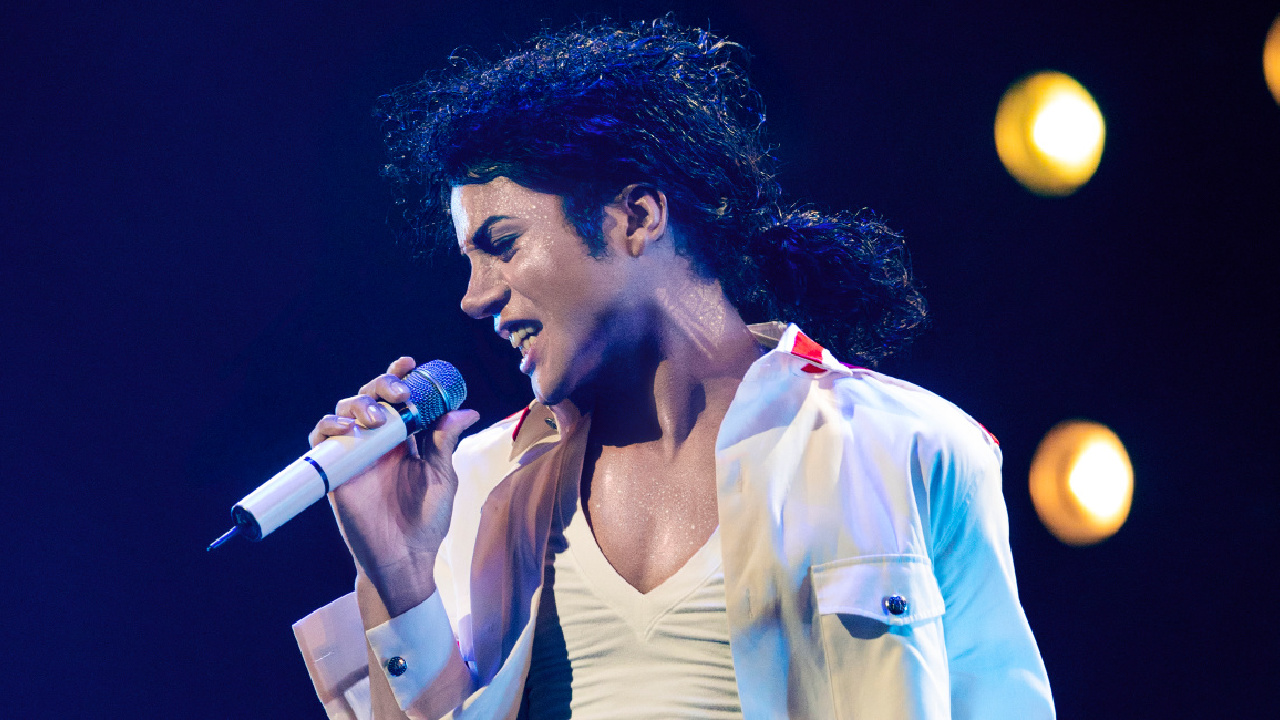 Jaafar Jackson as Michael Jackson in 'Michael.' Photo Credit: Kevin Mazur.