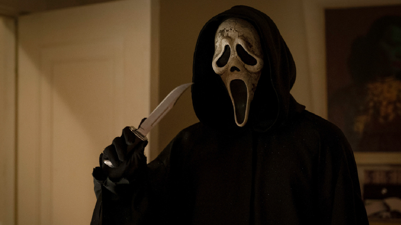 Ghostface in Paramount Pictures and Spyglass Media Group's 'Scream VI.' © 2022 Paramount Pictures. Ghost Face is a Registered Trademark of Fun World Div., Easter Unlimited, Inc. ©1999. All Rights Reserved.