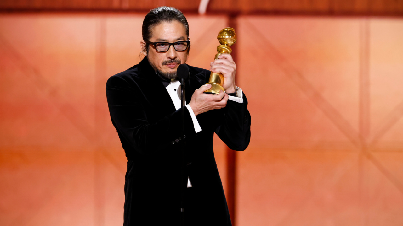 Hiroyuki Sanada accepts the award for Male Actor - TV Series - Drama at the 82nd Annual Golden Globe Awards, airing live from the Beverly Hilton in Beverly Hills, California on Sunday, January 5, 2025, at 8 PM ET/5 PM PT, on CBS and streaming on Paramount+. Photo: Sonja Flemming/CBS ©2025 CBS Broadcasting, Inc. All Rights Reserved.