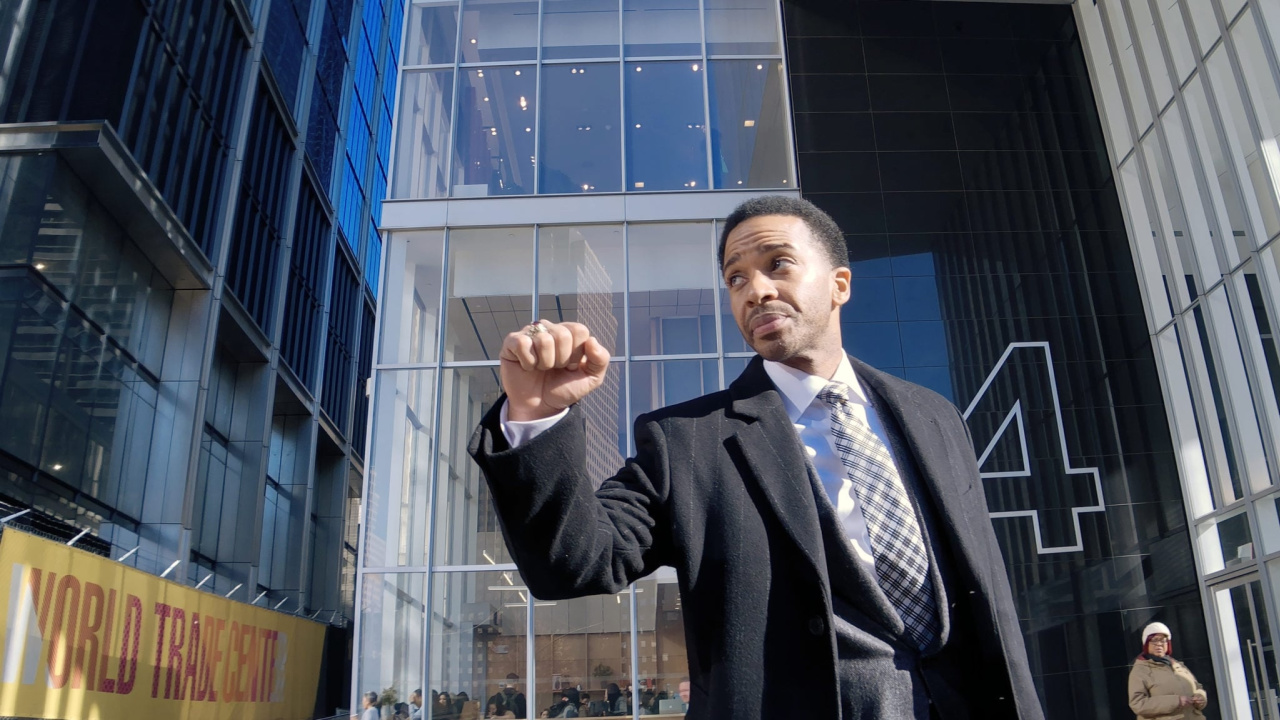 André Holland in 'High Flying Bird'. Photo: Netflix.