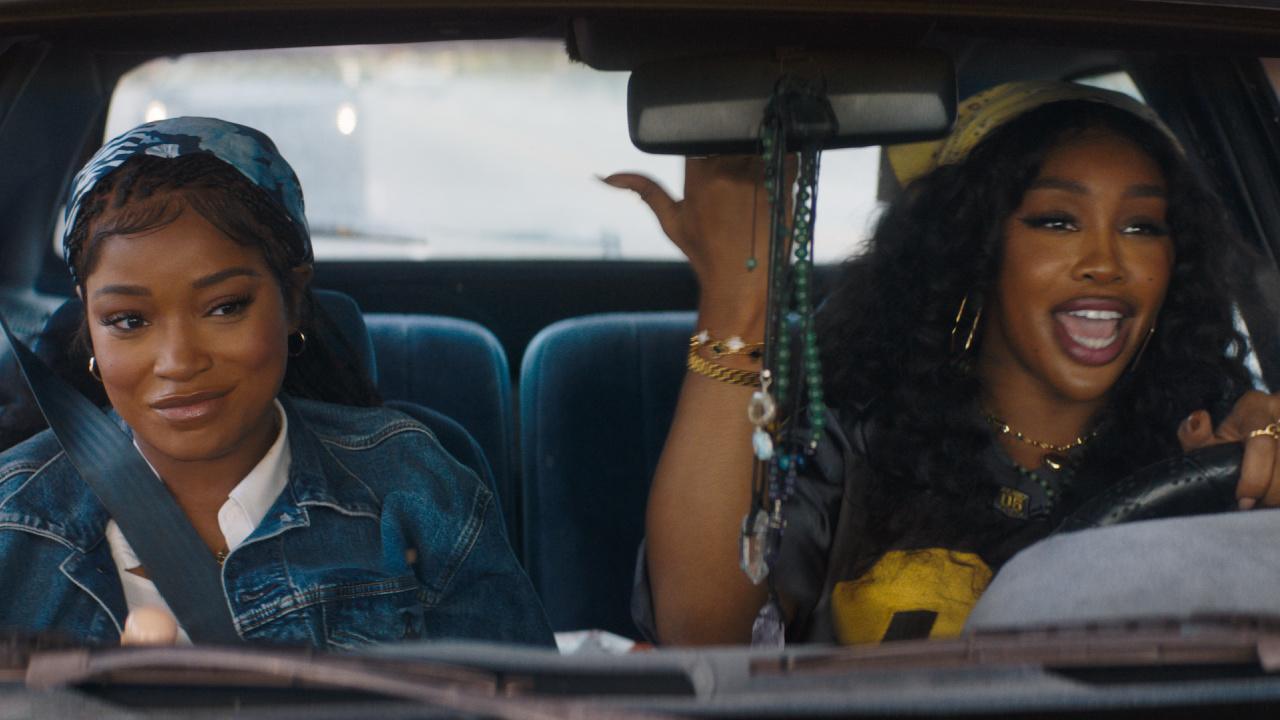 (L to R) Keke Palmer and SZA in Tri-Star Picture’s 'One of Them Days'. Photo courtesy of Sony Pictures.