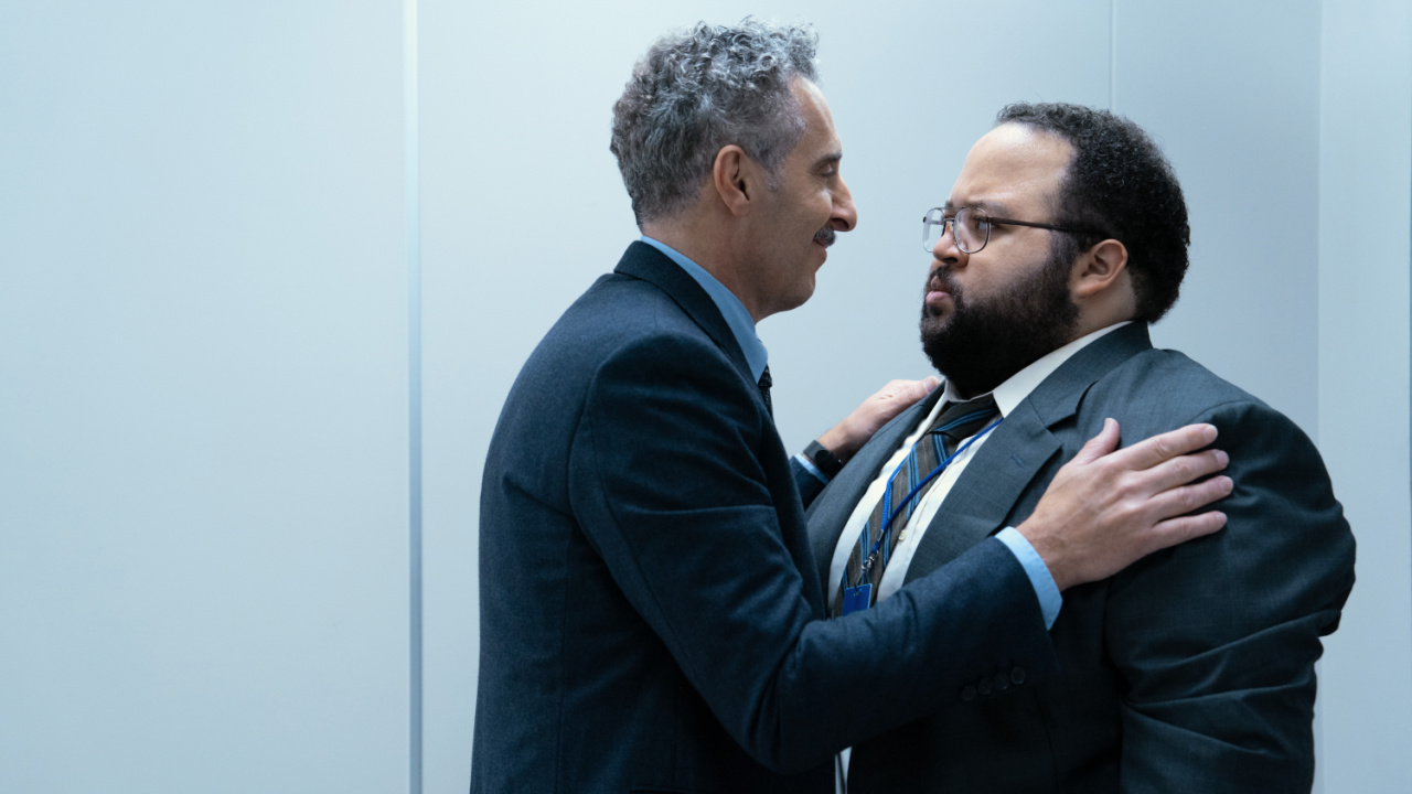 (L to R) John Turturro and Zach Cherry in 'Severance', now streaming on Apple TV+.