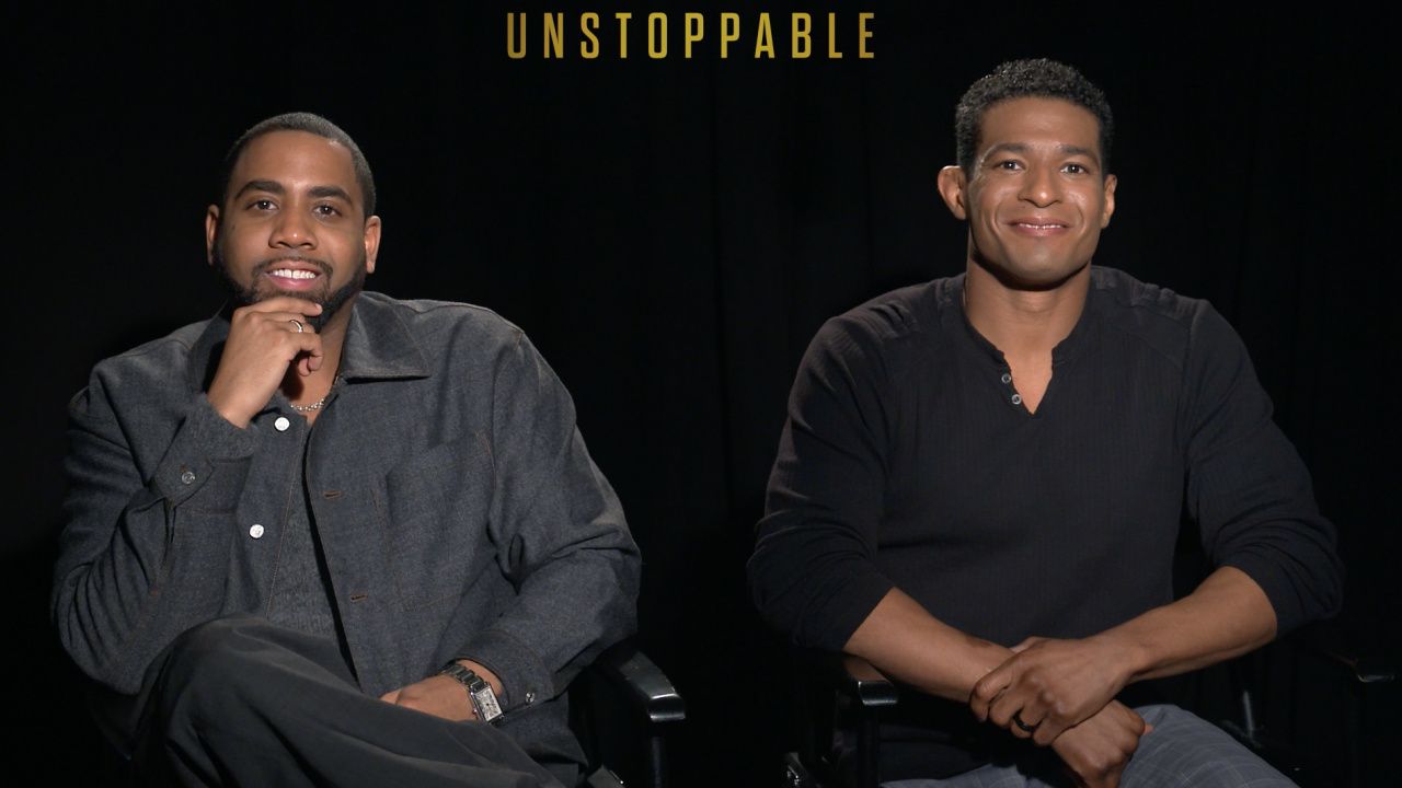 (L to R) Jharrel Jerome and Anthony Robles talk 'Unstoppable'.