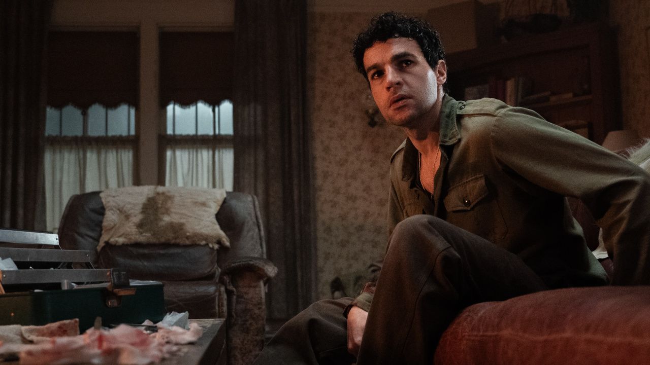 Christopher Abbott as Blake in 'Wolf Man', directed by Leigh Whannell. © 2025 Universal Studios. All Rights Reserved.