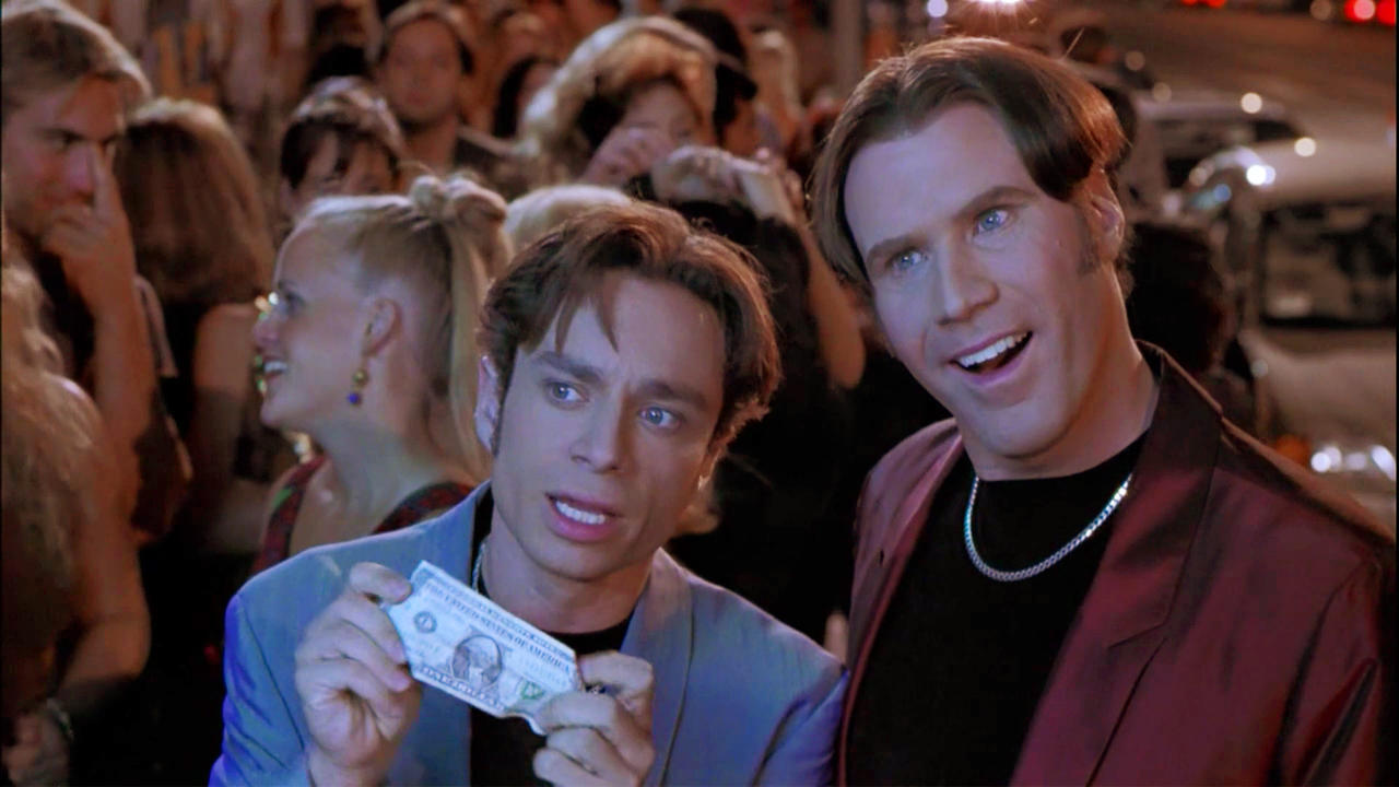 (L ke R) Chris Kattan dan Will Ferrell di 'A Night at the Roxbury'. Foto: Gambar Paramount.