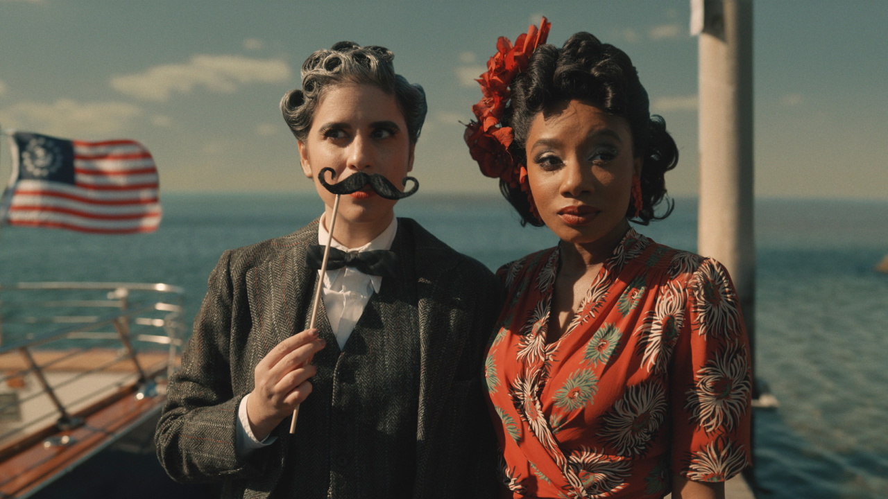 (L to R) Ashly Burch and Imani Hakim in 'Mythic Quest,' now streaming on Apple TV+.