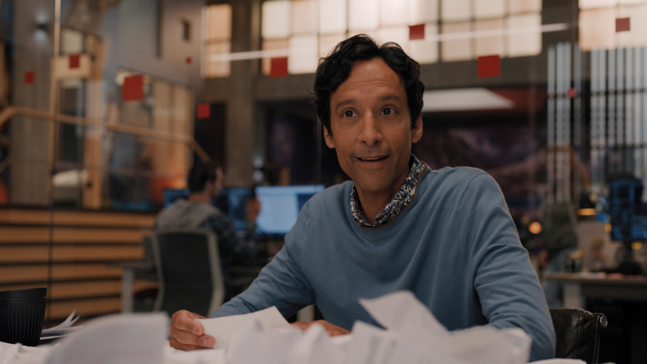 Danny Pudi in 'Mythic Quest,' now streaming on Apple TV+.