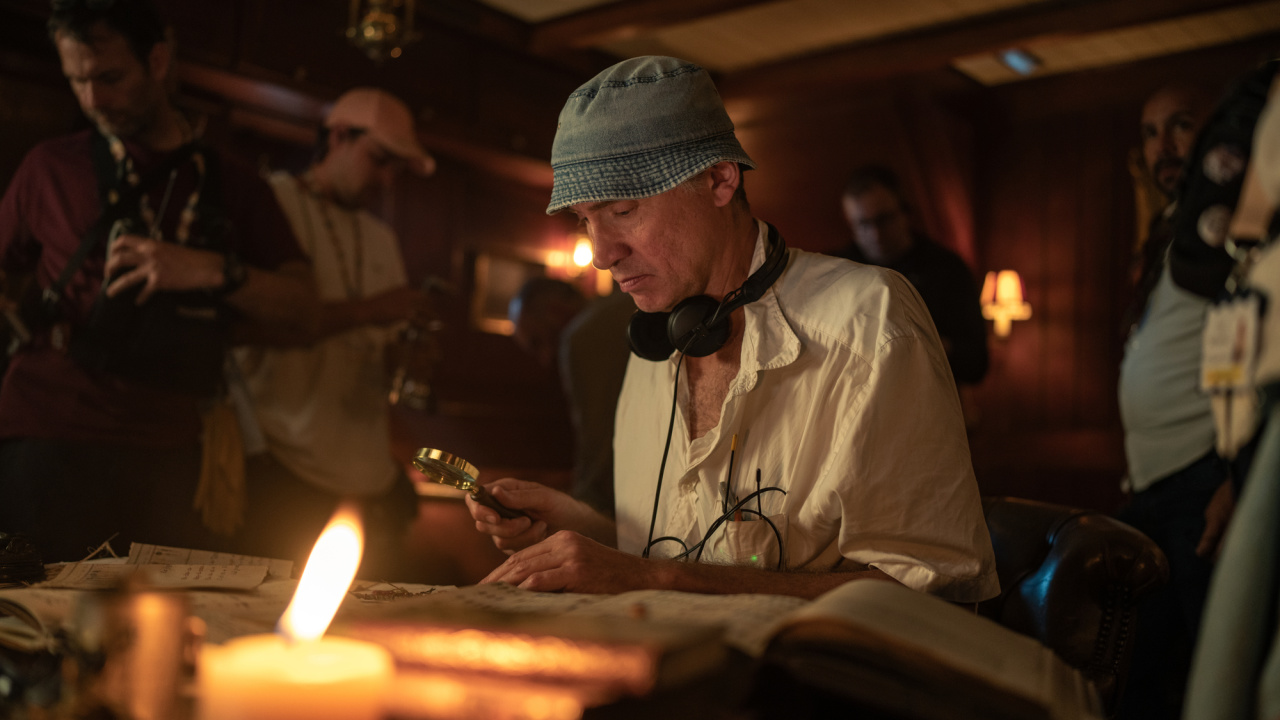 Director Dougal Wilson on the set of 'Paddington in Peru'. Photo: Sony Pictures.