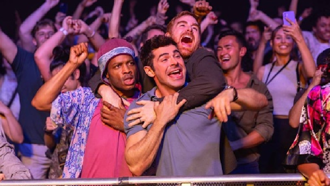 (L TO R) Jermaine Fowler, Zac Efron dan Andrew Santino di 'Ricky Stanicky.' Foto: Amazon MGM Studios.