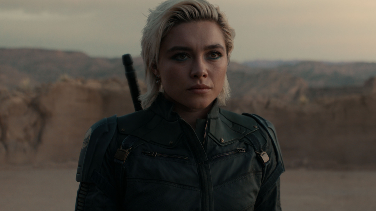 Yelena Belova (Florence Pugh) in Marvel Studios' 'Thunderbolts*'. Photo courtesy of Marvel Studios. © 2025 Marvel.