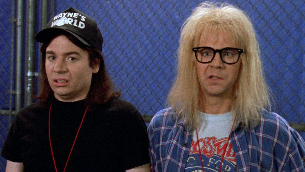 (L TO R) Mike Myers dan Dana Carvey di 'Wayne's World 2'. Foto: Gambar Paramount.