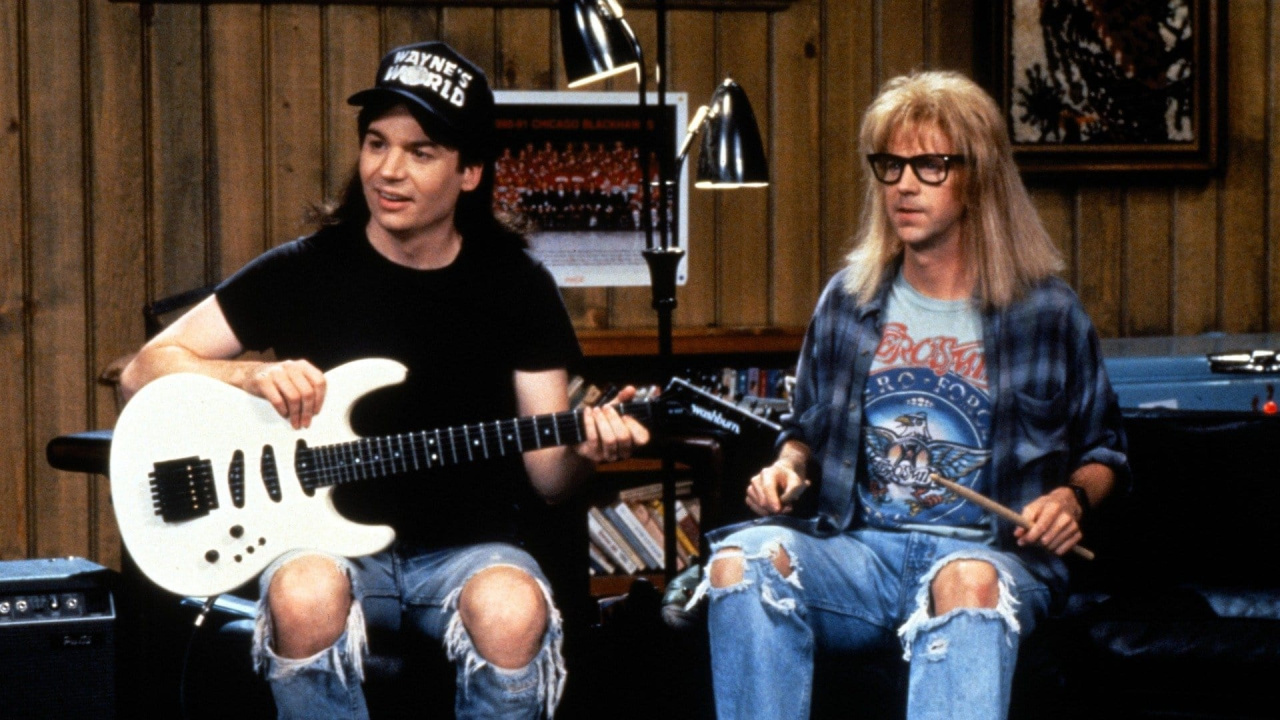 (L TO R) Mike Myers dan Dana Carvey di 'Wayne's World'. Foto: Gambar Paramount.