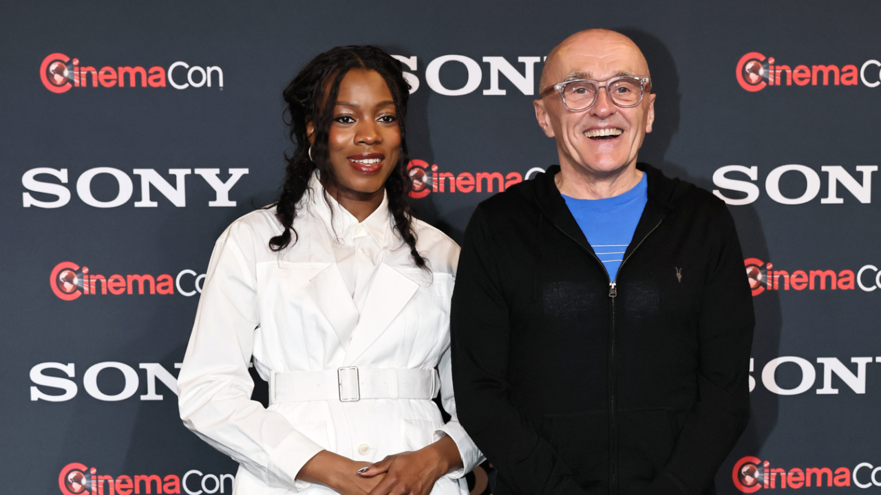 Nia DaCosta (director, '28 Years Later: The Bone Temple'), (L) and Danny Boyle (director, '28 Years Later') at CinemaCon 2025 for Sony Pictures at The Colosseum at Caesars Palace on March 31, 2025 in Las Vegas, Nevada. Photo by Eric Charbonneau/Sony Pictures via Getty Images.