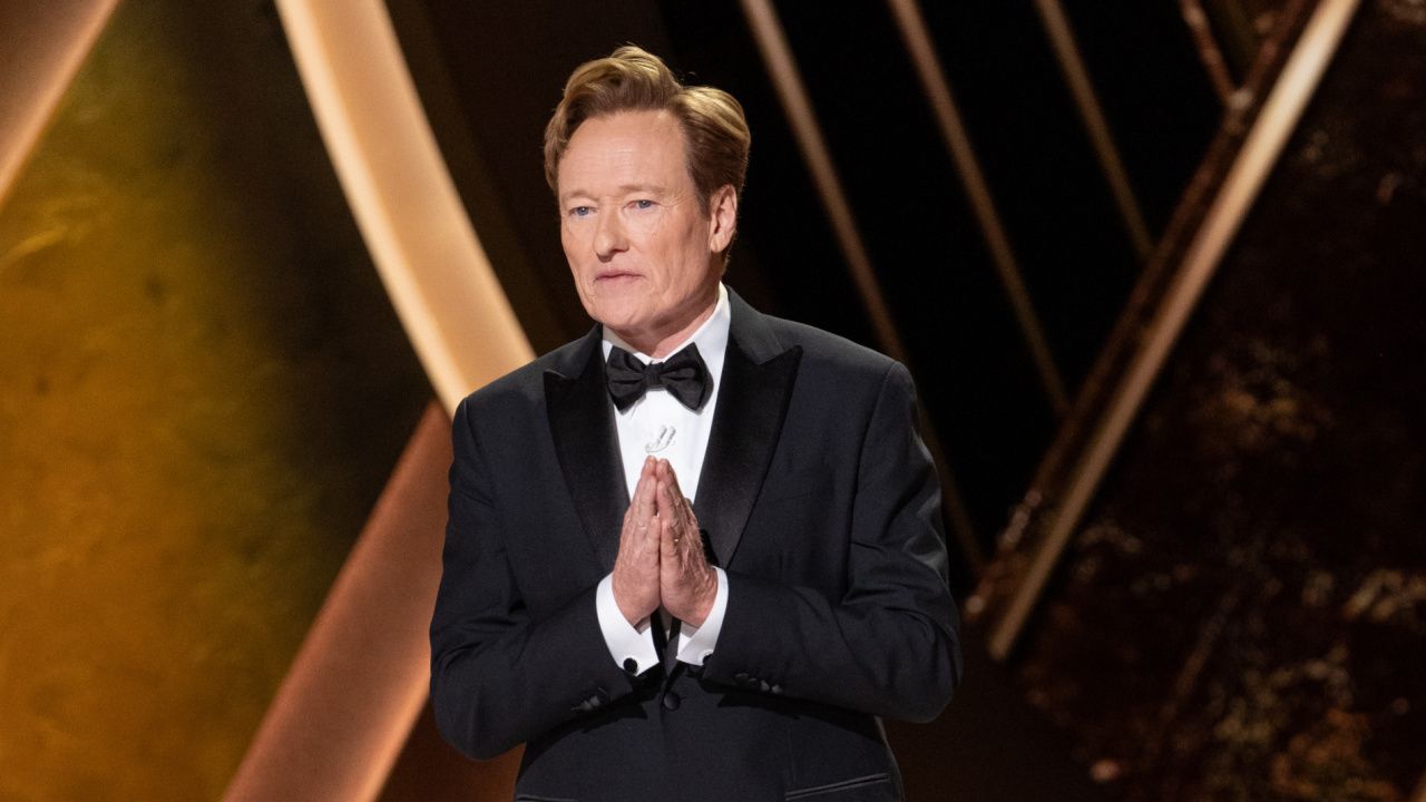 Conan O'Brien hosts the live ABC telecast of the 97th Oscars® at the Dolby® Theatre at Ovation Hollywood on Sunday, March 2, 2025. Credit/Provider: Trae Patton / The Academy; Copyright: ©A.M.P.A.S.