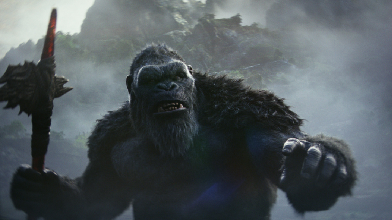 Kong in Warner Bros. Pictures and Legendary Pictures’ action adventure 'Godzilla x Kong: The New Empire,” a Warner Bros. Pictures release. Photo Credit: Courtesy of Warner Bros. Pictures. Copyright: © 2023 Warner Bros. Entertainment Inc. All Rights Reserved.