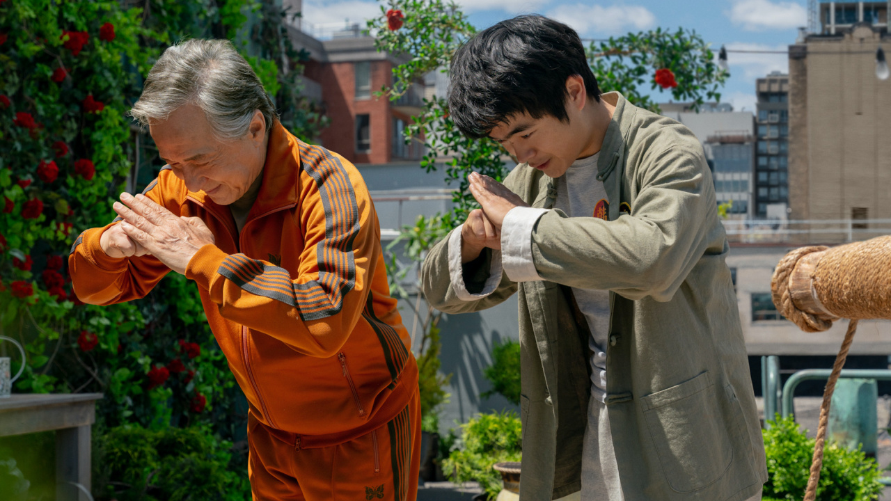 (L to R) Jackie Chan and Ben Wang in Columbia Pictures 'Karate Kid: Legends'. Photo: Jonathan Wenk. © 2024 CTMG, Inc. All Rights Reserved.