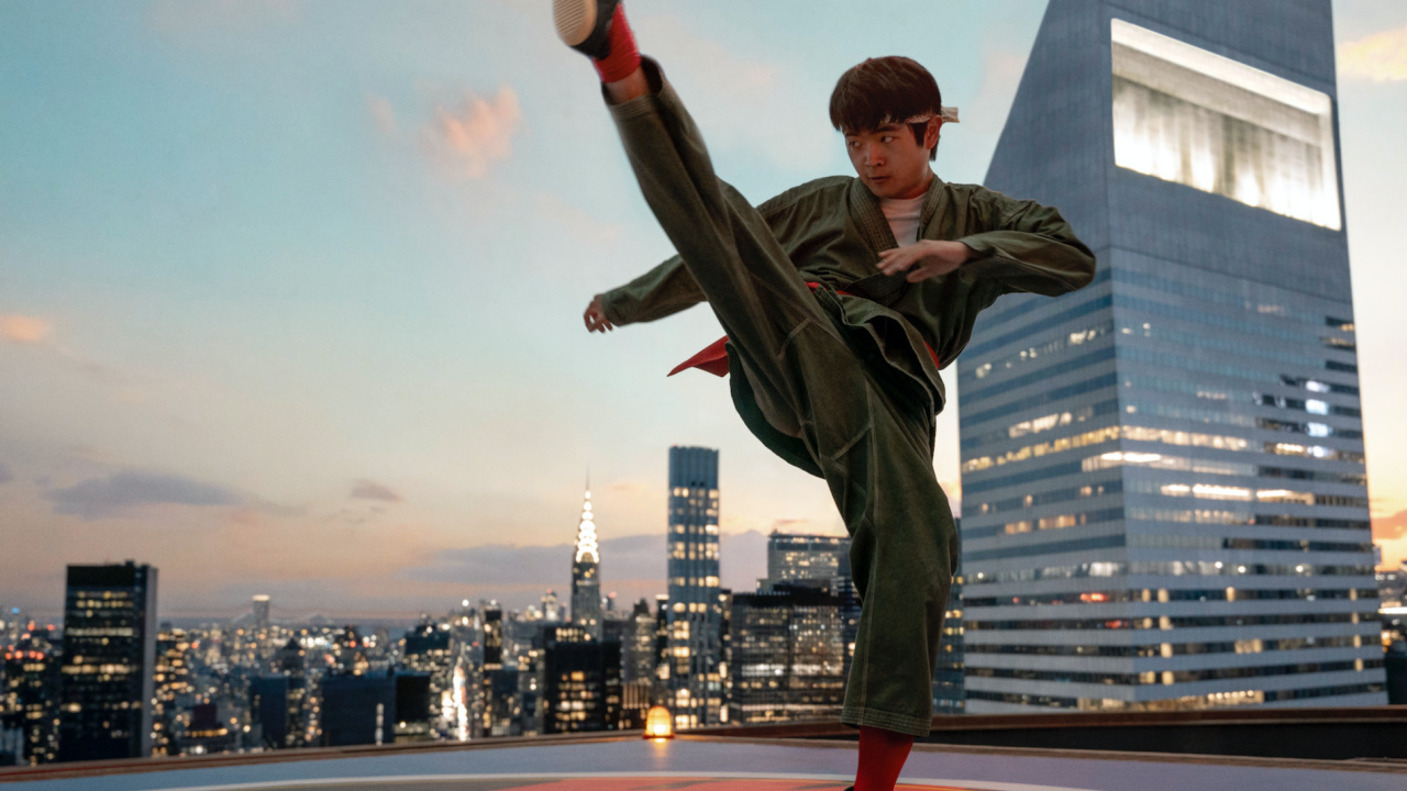 Ben Wang in Columbia Pictures 'Karate Kid: Legends'. Photo: Jonathan Wenk. © 2024 CTMG, Inc. All Rights Reserved.