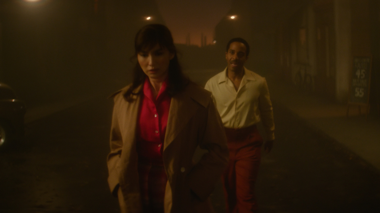 (L to R) Gemma Chan and André Holland in 'The Actor'. Photo: Neon.