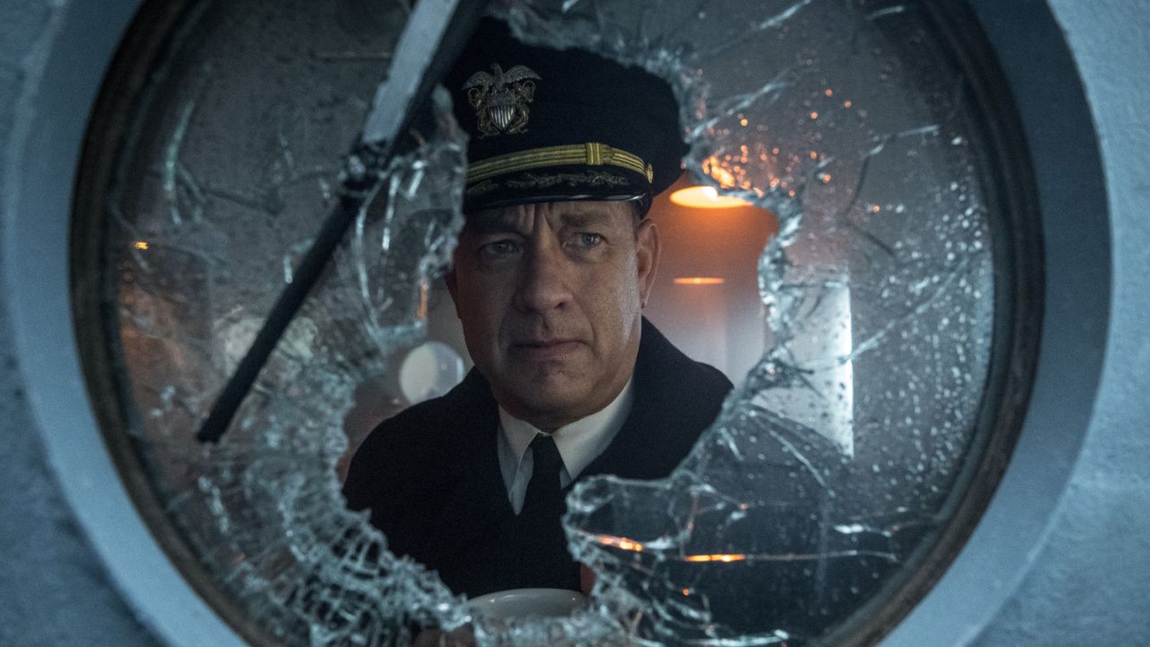 Tom Hanks in 'Greyhound,' now streaming on Apple TV+.​