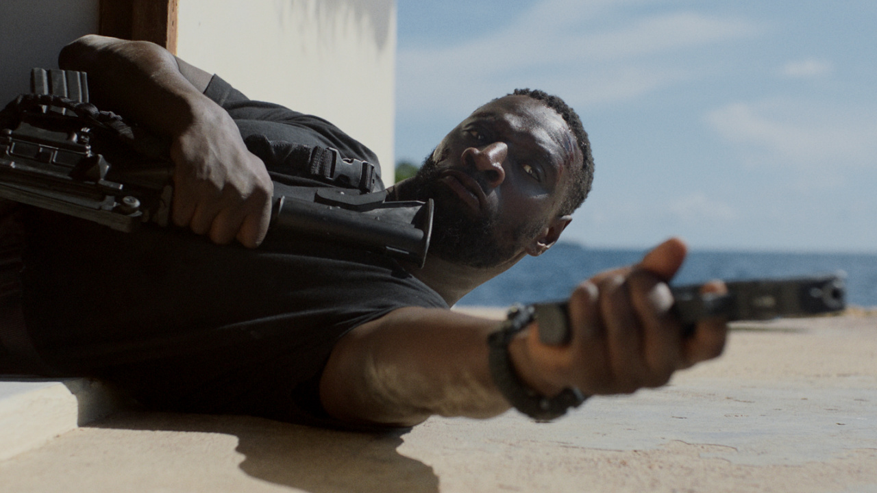 Omar Sy as Isaac in 'Shadow Force'. Photo: Courtesy of Lionsgate.