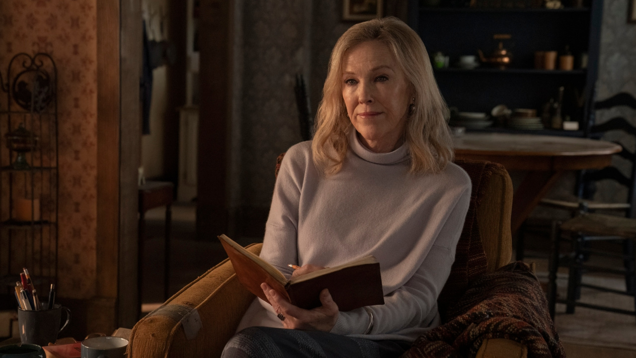 Catherine O’Hara in 'The Last of Us' Season 2. Photograph by Liane Hentscher/HBO.