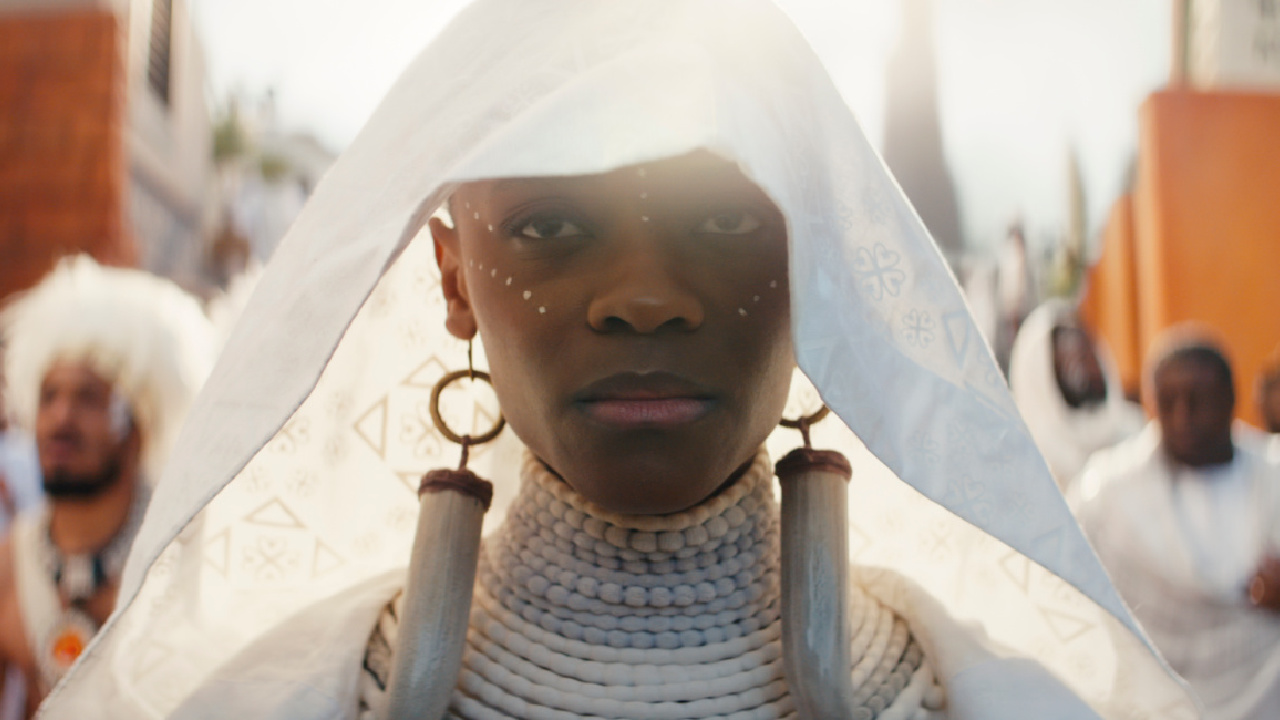 Letitia Wright as Shuri in Marvel Studios' 'Black Panther: Wakanda Forever.' Photo courtesy of Marvel Studios. © 2022 Marvel.
