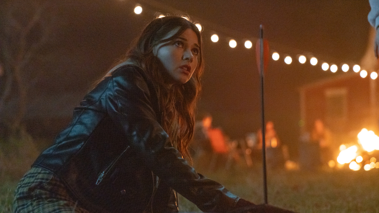 Katie Douglas in Eli Craig’s 'Clown in a Cornfield.' Courtesy of RLJE Films & Shudder. An RLJE Films & Shudder Release.