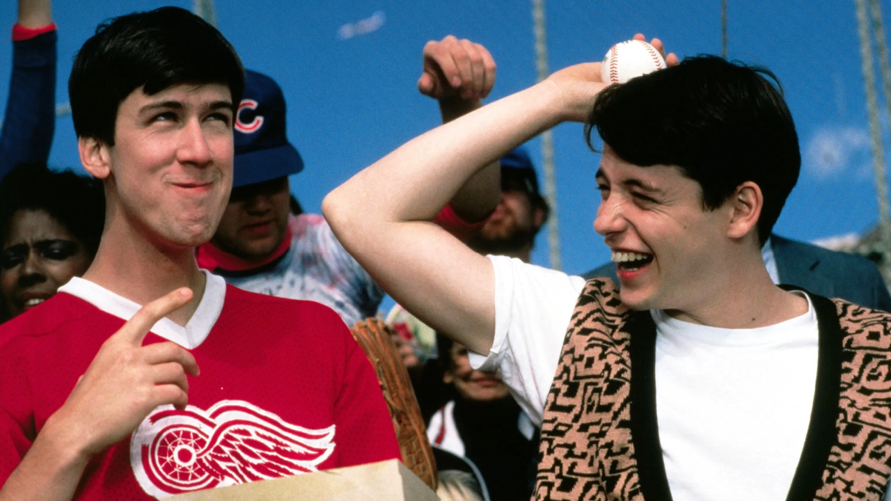 (L to R) Alan Ruck and Matthew Broderick in 'Ferris Bueller's Day Off'. Photo: Paramount Pictures.