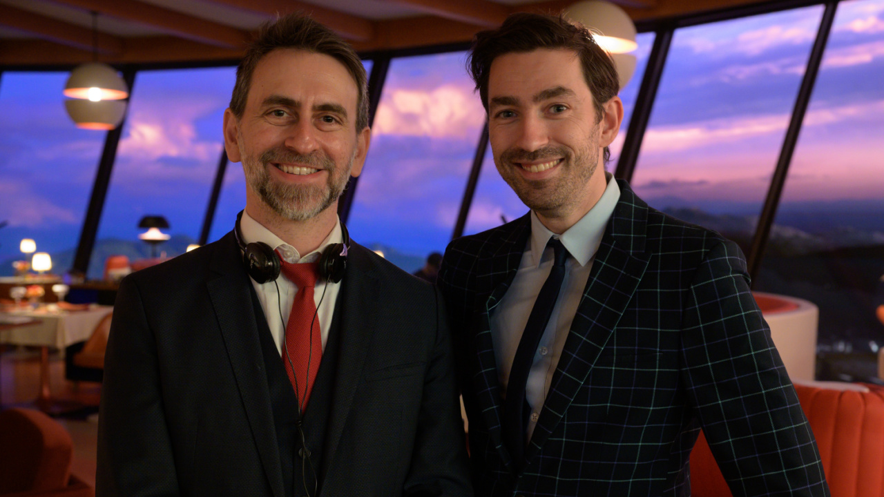 (L to R) Director Adam Stein and Director Zach Lipovsky in New Line Cinema’s 'Final Destination Bloodlines,' a Warner Bros. Pictures release. Photo Credit: Eric Milner. Copyright: © 2025 Warner Bros. Entertainment Inc. All Rights Reserved.