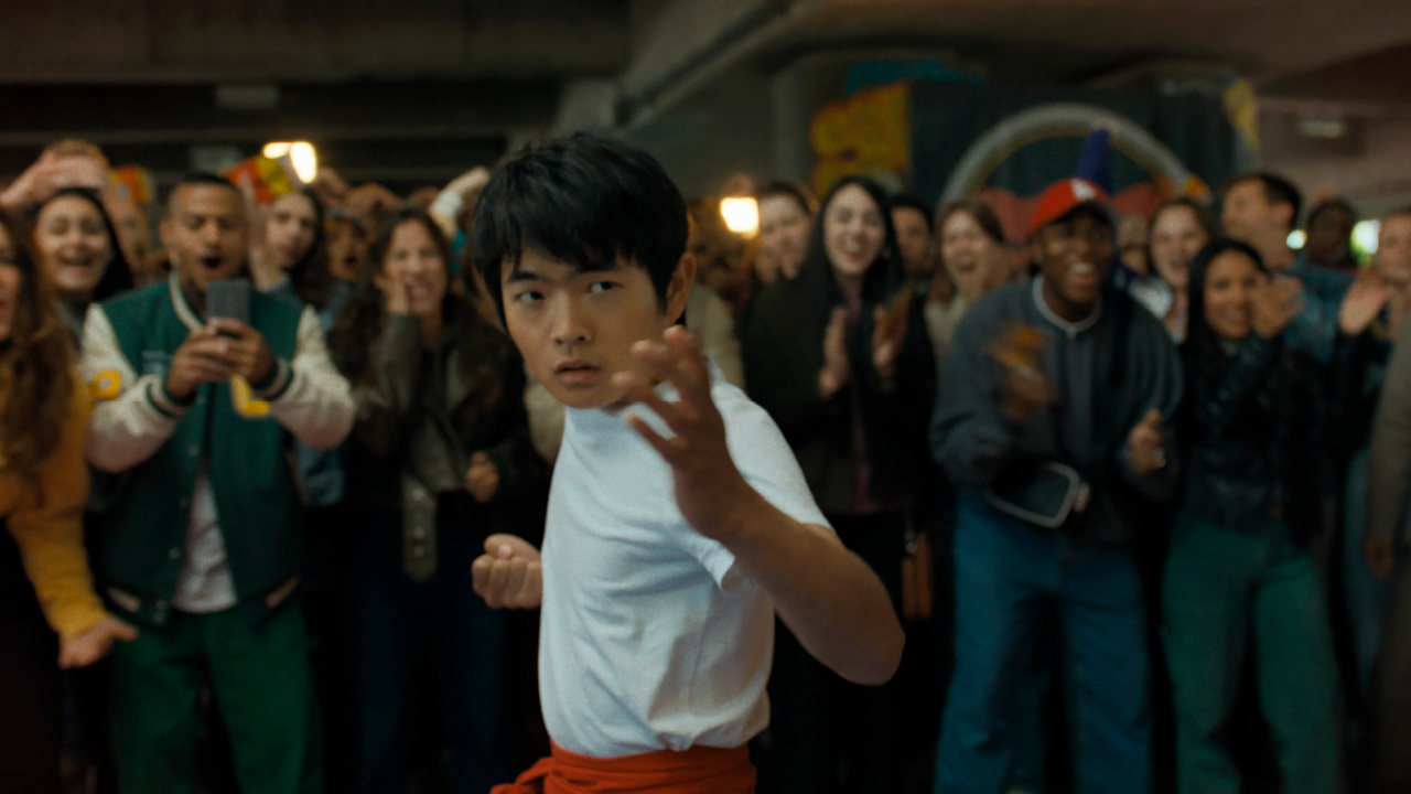 Ben Wang in Columbia Pictures 'Karate Kid: Legends'. Photo: Jonathan Wenk. © 2024 CTMG, Inc. All Rights Reserved.