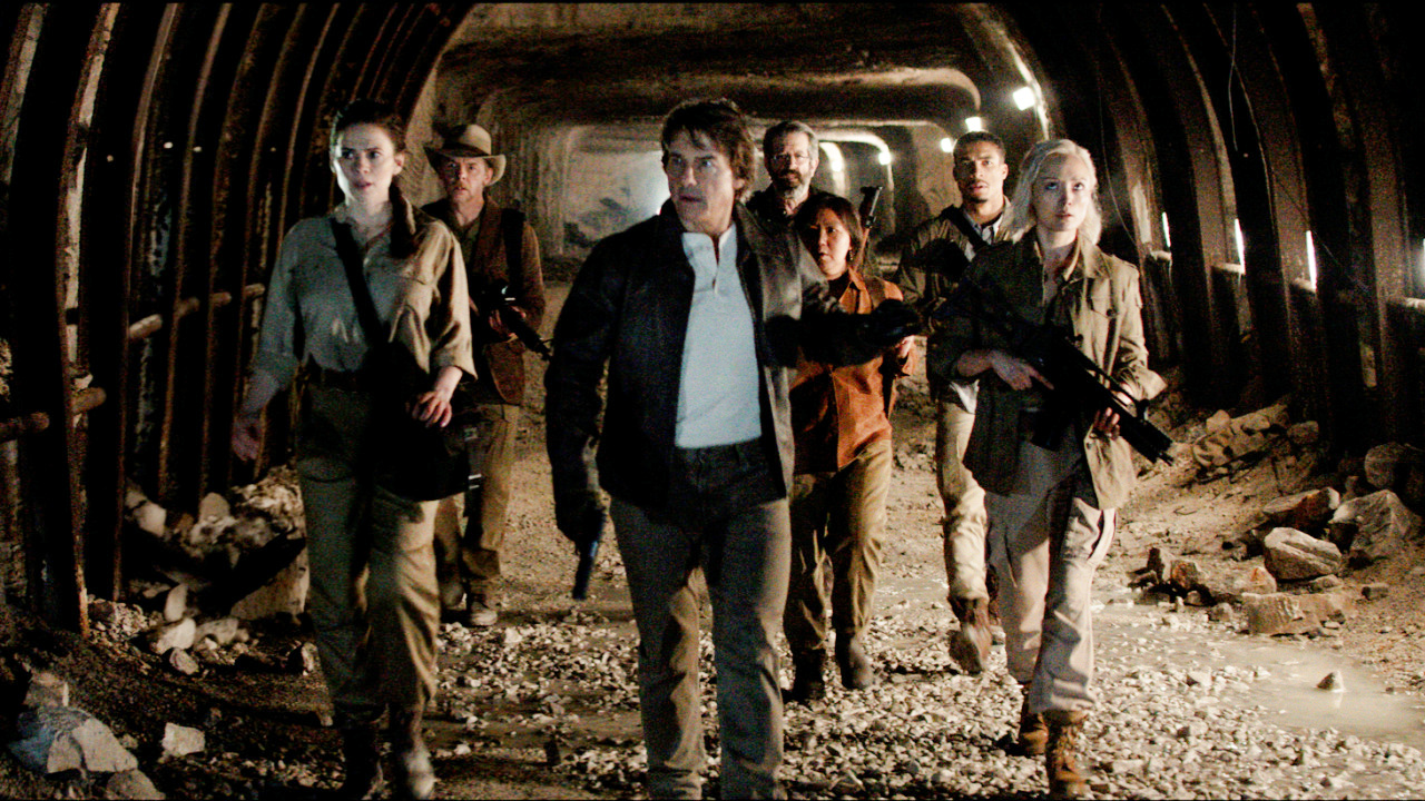 (L to R) Hayley Atwell plays Grace, Simon Pegg plays Benji Dunn, Tom Cruise plays Ethan Hunt, Rolf Saxon plays William Donloe, Lucy Tulugarjuk plays Tapeesa, Greg Tarzan Davis plays Degas and Pom Klementieff plays Paris in 'Mission: Impossible - The Final Reckoning' from Paramount Pictures and Skydance. Photo: Paramount Pictures.
