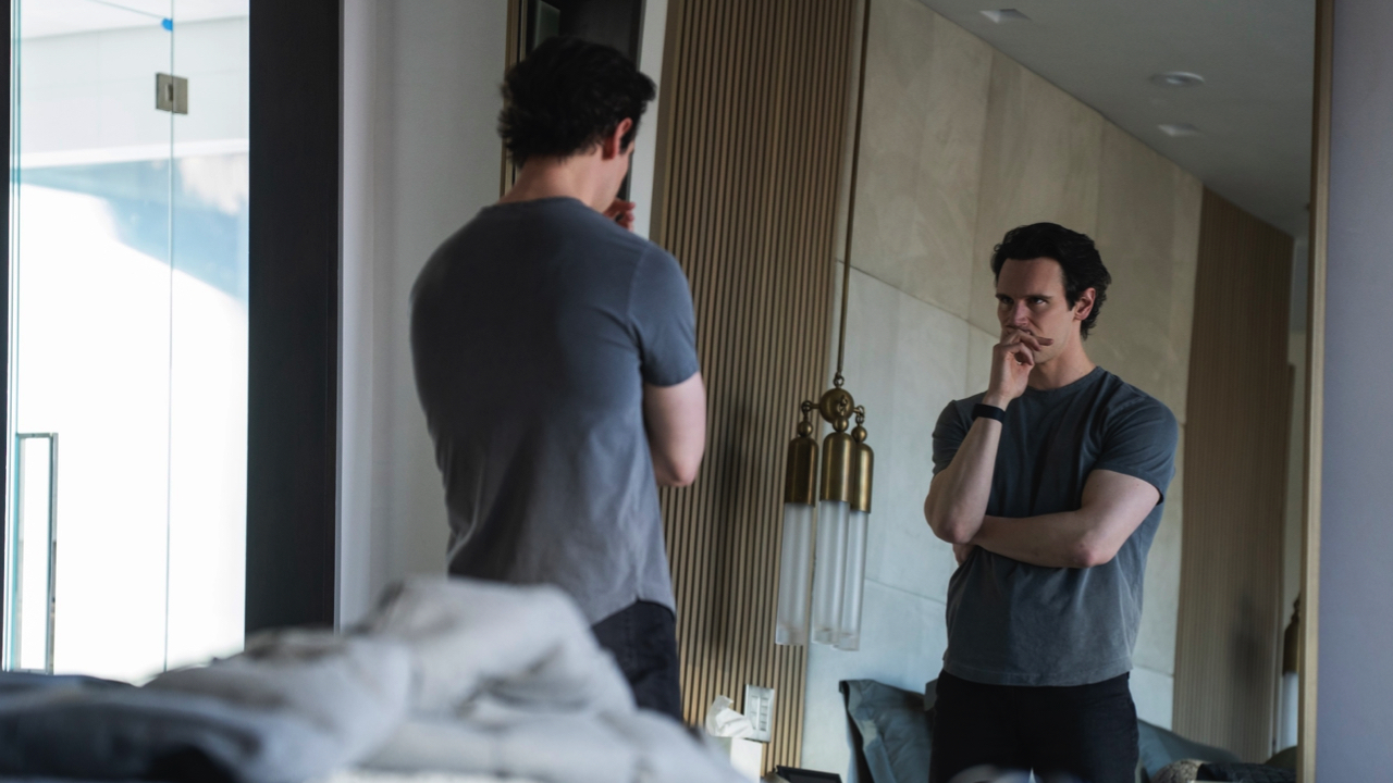 Cory Michael Smith in 'Mountainhead.' Photo: Macall Polay/HBO.
