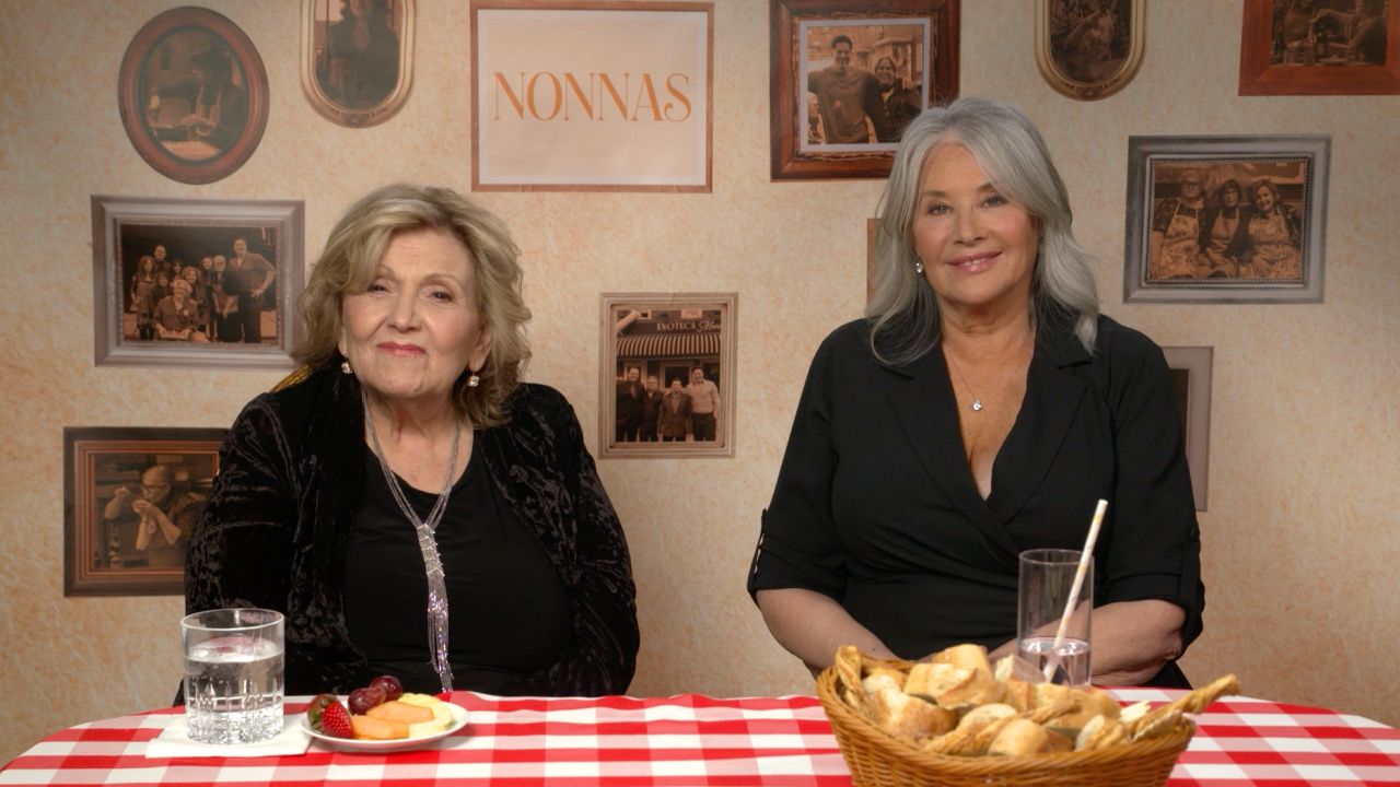 (L to R) Brenda Vaccaro and Lorraine Bracco star in 'Nonnas'.