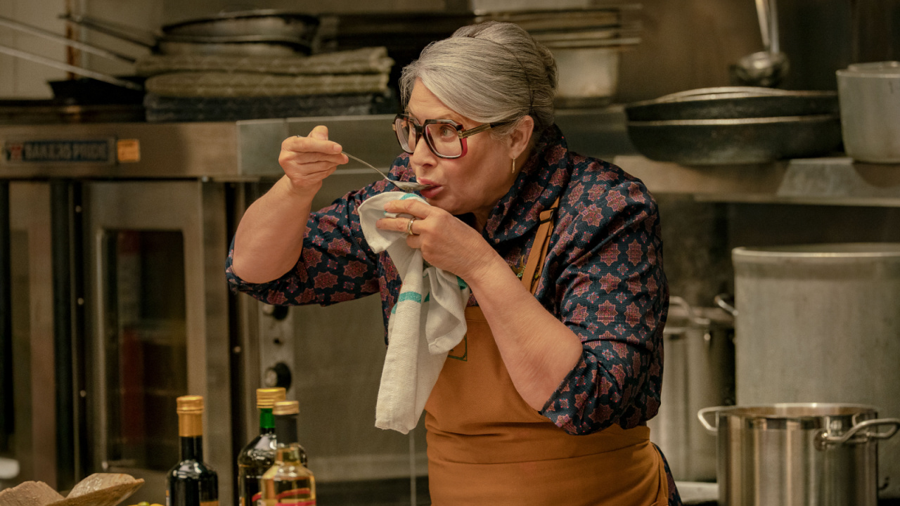 Lorraine Bracco as Roberta in 'Nonnas'. Photo: Jeong Park/Netflix © 2025.