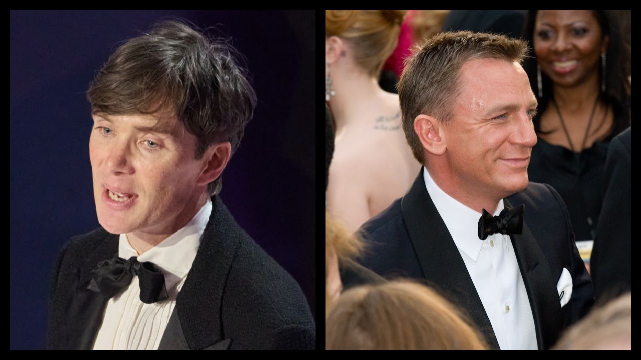 (Left) Cillian Murphy accepts the Oscar® for Actor in a Leading Role during the live ABC telecast of the 96th Oscars® at the Dolby® Theatre at Ovation Hollywood on Sunday, March 10, 2024. Credit/Provider: Phil McCarten ©A.M.P.A.S. Copyright: ©A.M.P.A.S. (Right) Daniel Craig attends the 81st Annual Academy Awards¨ at the Kodak Theatre in Hollywood, CA Sunday, February 22, 2009 airing live on the ABC Television Network. Credit/Provider: Erik Ovanespour / ©A.M.P.A.S. Copyright: ©A.M.P.A.S.