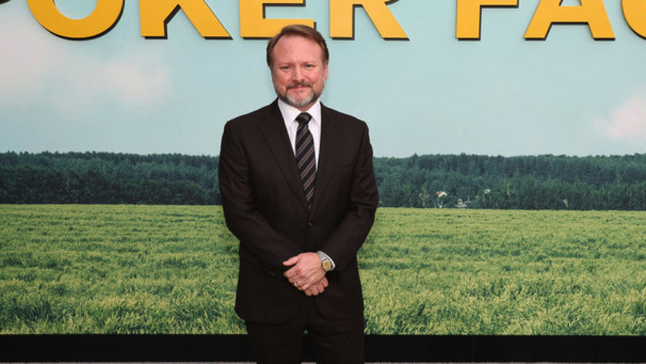 Creator, writer, director, executive producer Rian Johnson at the premiere of 'Poker Face' season 2. Photo: Jesse Grant/Peacock.