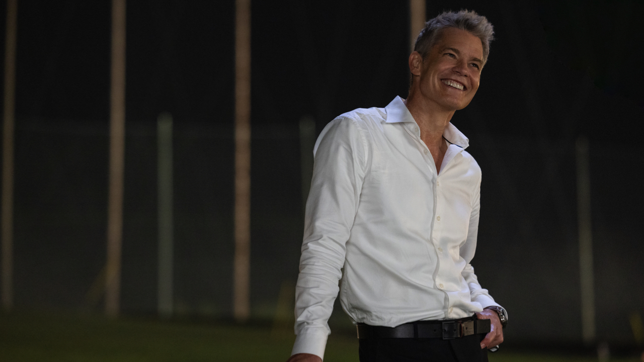 Timothy Olyphant in 'Stick,' premiering June 4, 2025 on Apple TV+. Photo: Apple TV+.