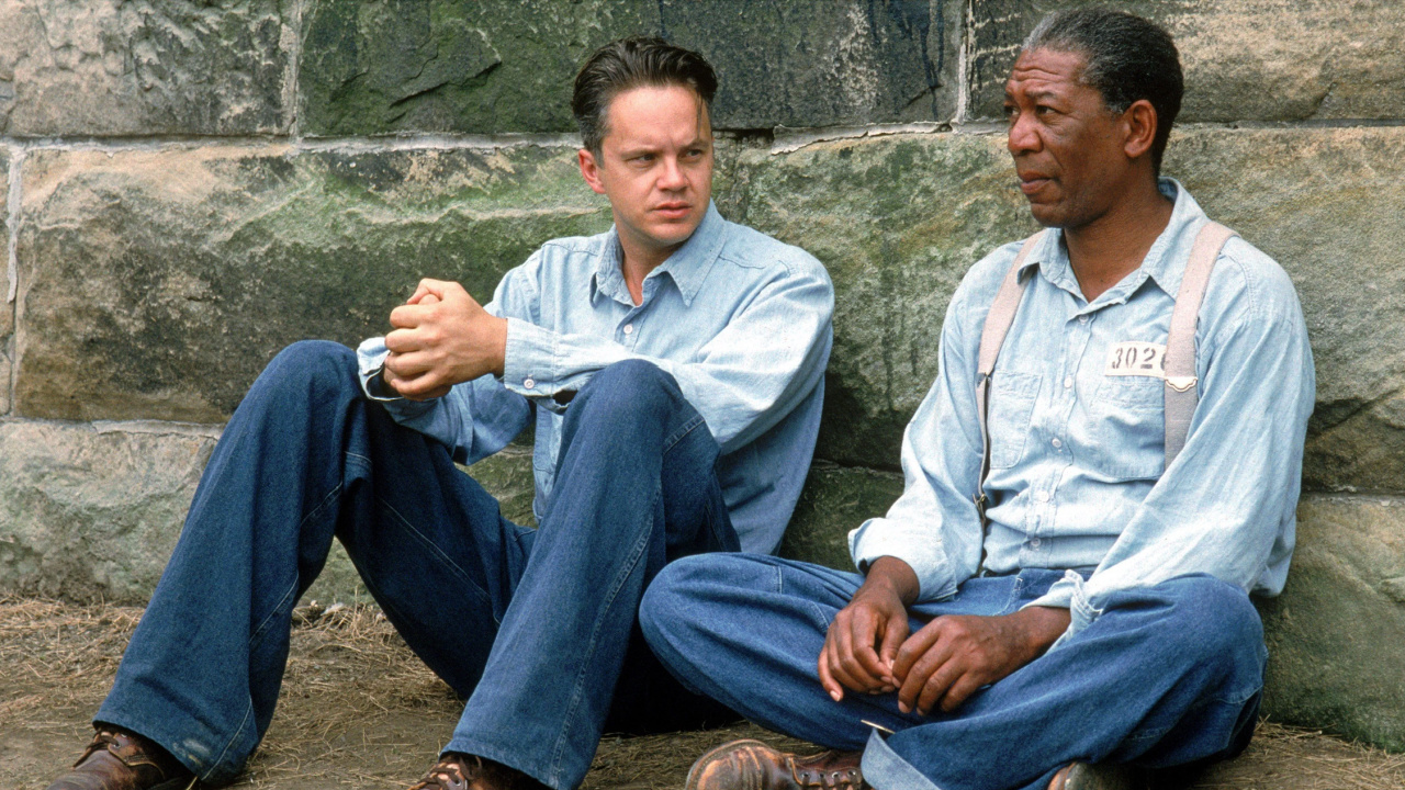 (L to R) Tim Robbins and Morgan Freeman in 'The Shawshank Redemption'. Photo: Columbia Pictures.