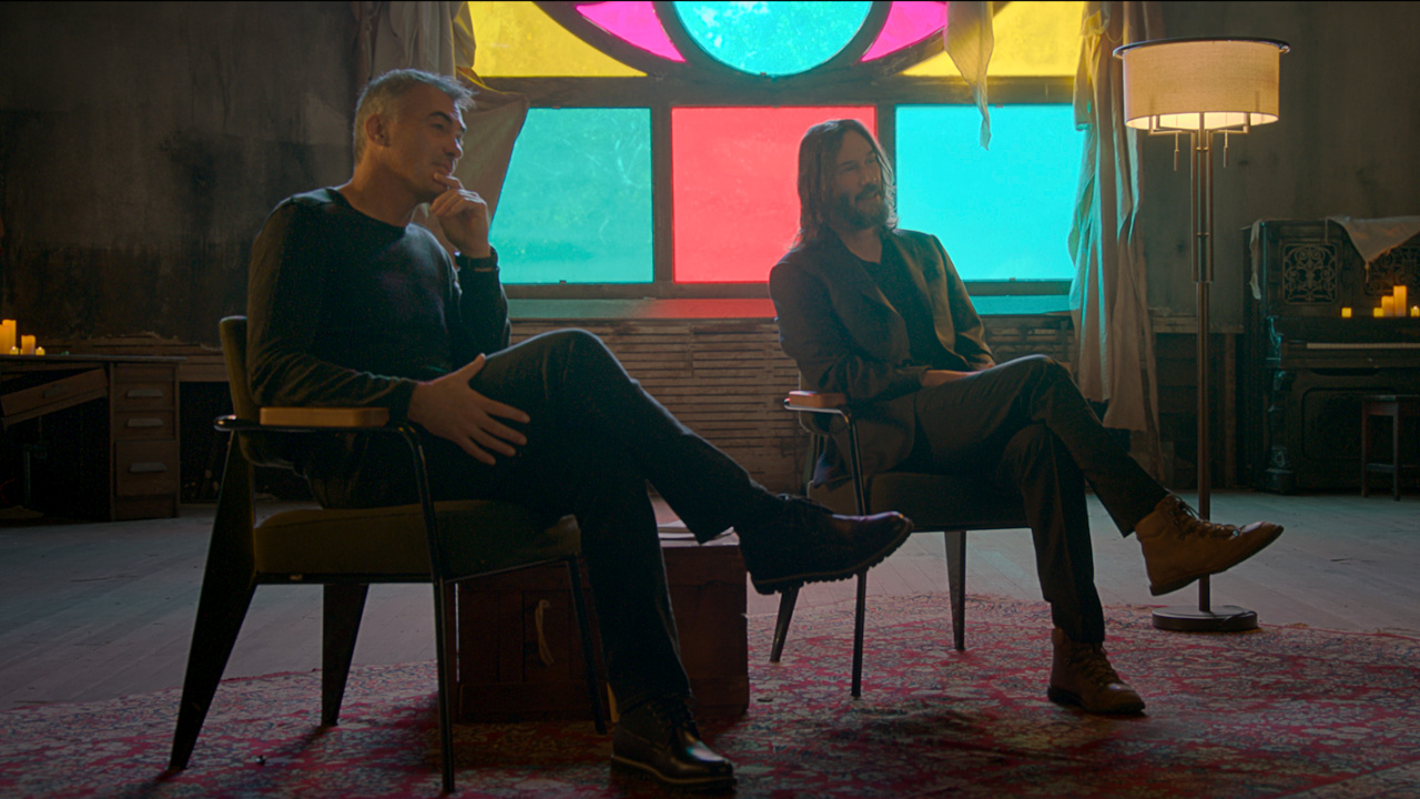(L to R) Chad Stahelski and Keanu Reeves in 'Wick is Pain'. Photo: Courtesy of Lionsgate.